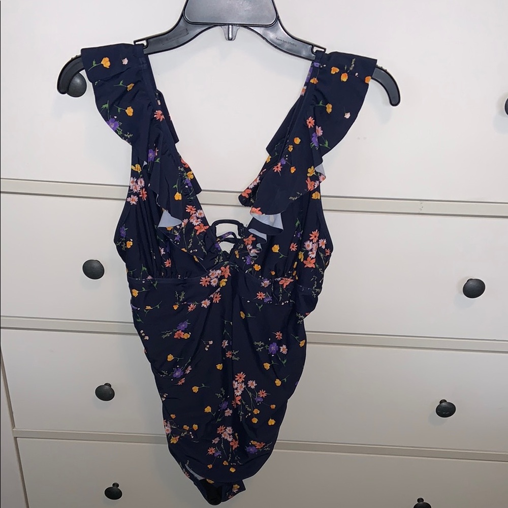 Floral Ruffle Swimsuit